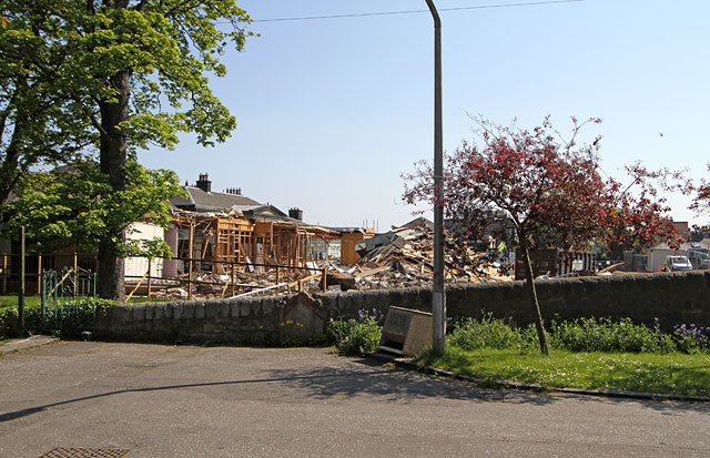 St Columba's Hospice  -  Demolition of Old Hospice  -  View from the west, May 2012