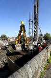 St Columba's Hospice  -  Piling work -  Looking SSE across the site  -  May 2012