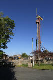St Columba's Hospice  -  Piling work -  view from the west  -  May 2012