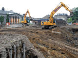 St Coluba's Hospice  -  JCBs at work