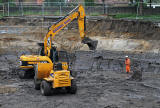 St Coluba's Hospice  -  JCB at work