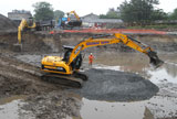 St Coluba's Hospice  -  JCB at work