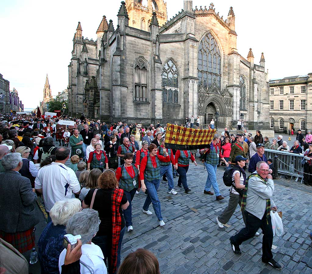 Clan Parade from Holyrood Park to Edinburgh Castle Esplanade  -  July 25, 2009