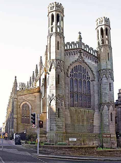 St Paul's & St George's Church on the corner of York Place and Broughton Street