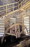 The Bell Wheel, no longer in operation , in the tower of St Stephen's Church, Stockbridge