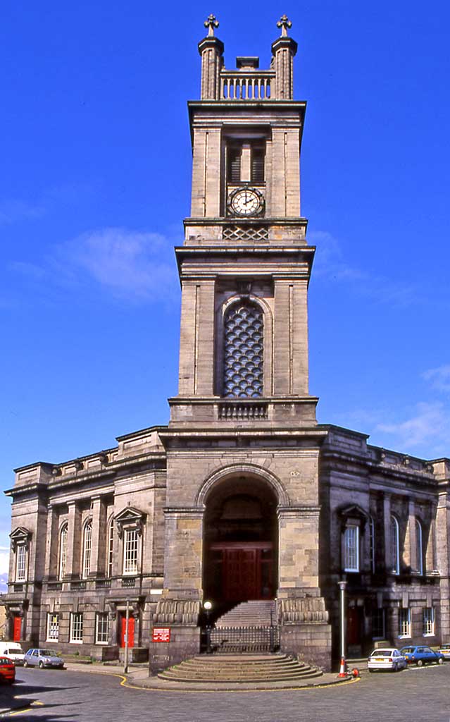 Looking north down St Vincent Street towards St Stephen's Church, Stockbridge - 1996