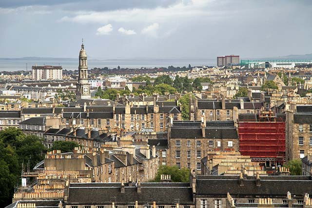 View from the roof of St Stephen's Church Tower, looking to the east