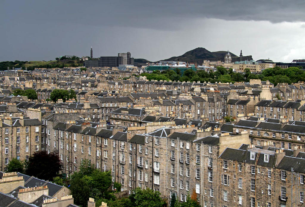 View from the top of the tower at St Stephen's Church, Stockbridge, looking SE - 2010