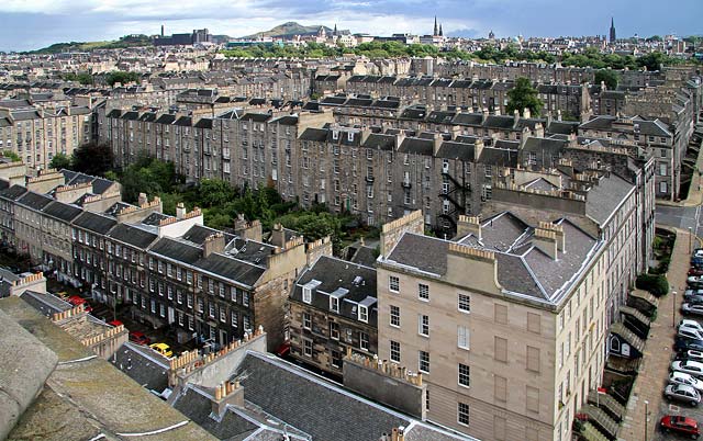 View from the top of the tower at St Stephen's Church, Stockbridge, looking SE - 2010