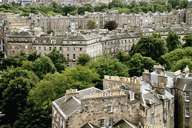 View from the roof of St Stephen's Church Tower, looking to the SW - 2010