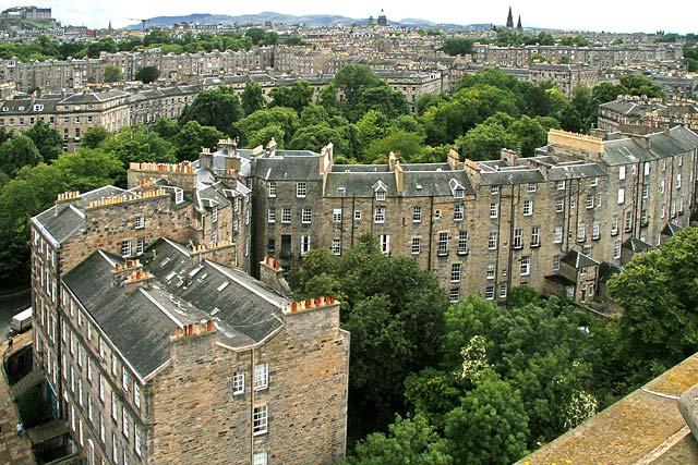 View from the roof of St Stephen's Church Tower, looking to the SW - 2010