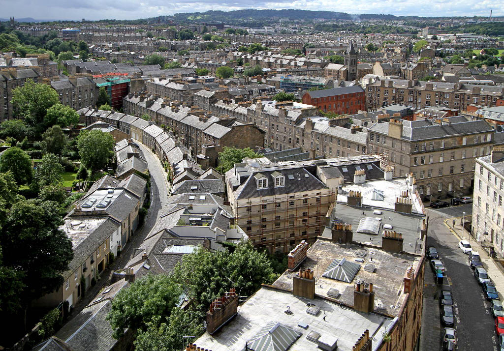 View from the roof of St Stephen's Church, looking to the west