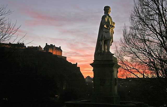 Allan Ramsay Statue in East Princes Street Gardens