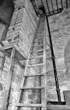 Ladder to the clock at the Highland Tollbooth Church, now 'The Hub'