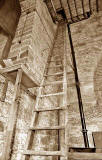 Ladder to the clock at the Highland Tollbooth Church, now 'The Hub'