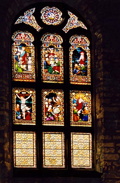 Stained Glass Window on the West Wall of the Tron Kirk in the Royal Mile