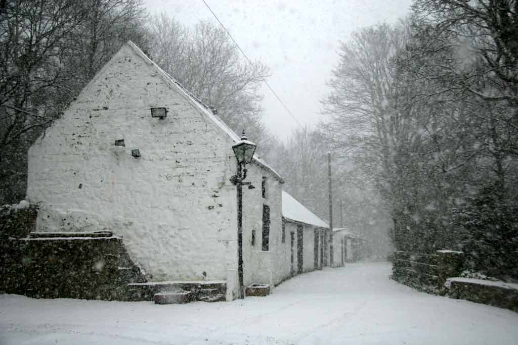 The old stables beside the Water of Leith at Upper Spylaw Mill, near Colinton