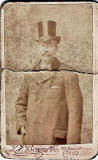 A carte de visite from the studio of T J Bonne.  The subject is George Wilson, son-in-law of the early Edinburgh Photographic Artist, James Hodges.