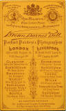 The back of a carte de visite by Brown Barnes & Bell  -  approx 1881-82