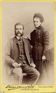 Carte de visite of a Couple  -  by Brown, Barnes & Bell