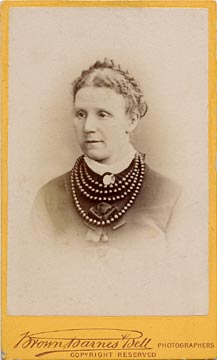 Carte de visite of a Lady with Necklaces  -  by Brown, Barnes & Bell