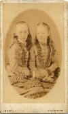 Carte de Visite from the St Andrews Studio of Thomas Buist  -  Two Girls