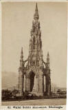 Carte de Visite of the Scott Monument by Archibald Burns  -  front