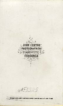 Carte de Visite by John Center  -  4 (back)