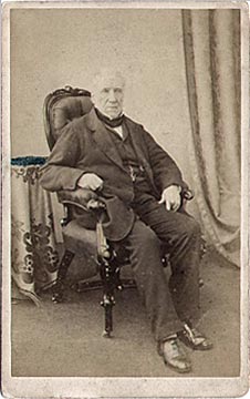John T Croall  -  Professional Photographer -  A carte de visite of his father, George Croal