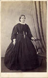 The front of a carte de visite of a lady by J T Croal