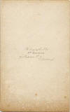 The back of a carte de visite by John Cumming, 75 Princes Street  -  Man at Table