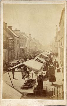 Carte de visite by Adam Diston - Market stalls