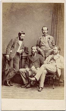 Carte de visite by Adam Diston  -  1871-1877  -  Four Men