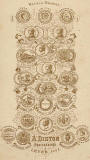 The back of a carte de visite showing 22 Medals awarded to Adam Diston