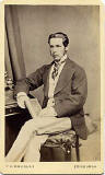 A carte de visite by the Edinburgh professional photographer Thomas H Douglas  -  young man with a book