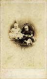 Carte de Visite printed by the Edinburgh Society for the Employment of Woman  -  Two babies  -  front