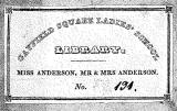 Bookplate from the Library of Gayfield Square Ladies School