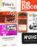 Membership Cards and Flyers from Edinburgh clubs and discos in the 1960s and 1970s