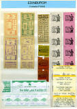 A selection of Edinburegh Bus + Tram Tickets - 1928 to 1990s