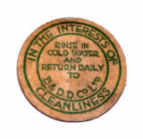 Edinburgh & Dumfries Dairy  -  Cardboard Milk Bottle Top from the 1940s