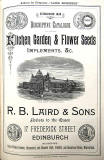 RB Laird & Sons Seed Catalogue, 1871  -  with illustration of Royal Winter Garden Glasshouses, Haymarkey