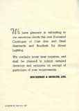 MacKenzie & Moncur Catalogue - Street Lighting Standards, Brackets, etc. - 1937, Page 2