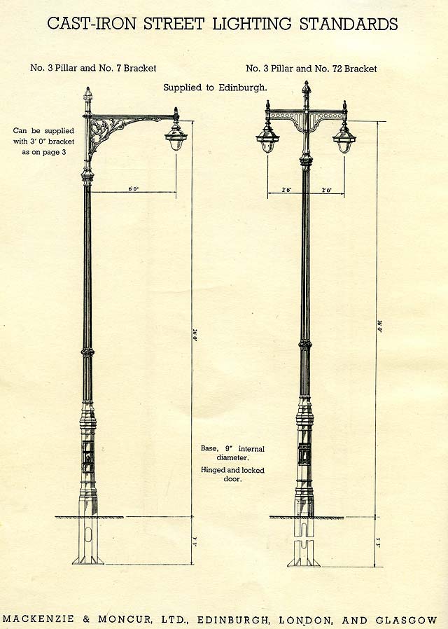 MacKenzie & Moncur Catalogue - Street Lighting Standards, Brackets, etc. - 1937, Page 4