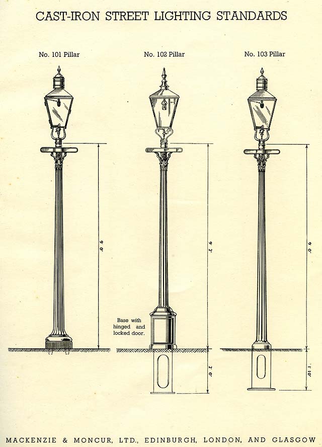 MacKenzie & Moncur Catalogue - Street Lighting Standards, Brackets, etc. - 1937, Page 11