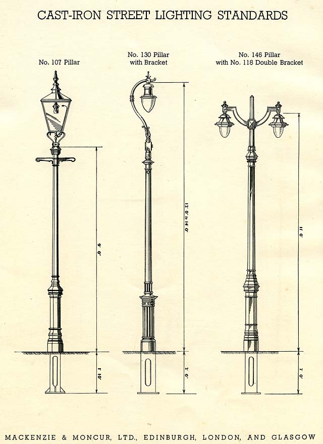 MacKenzie & Moncur Catalogue - Street Lighting Standards, Brackets, etc. - 1937, Page 12