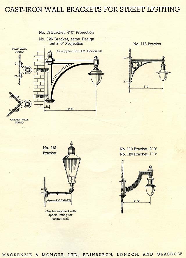 MacKenzie & Moncur Catalogue - Street Lighting Standards, Brackets, etc. - 1937, Page 16