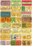 Old Railway Tickets  -  North British Railway Style