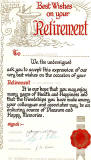 St Cuthbert's Co-operative Association Ltd  -  Retirement Scroll, 1973