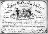 Temperence Pledge, dated 1837