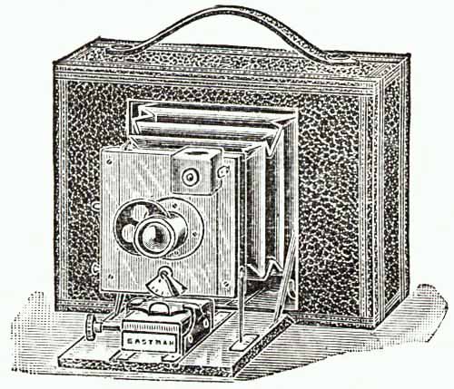 Equipment from the 1890s  -  Kodak flat folding camera - particularly suitable for cyclists